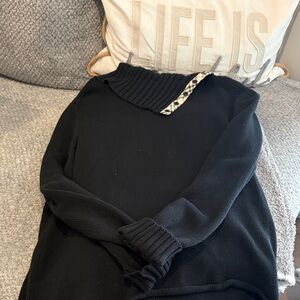 Burberry Black Cowl Neck Sweater